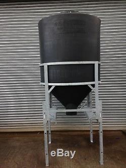 Portable Ton Repas Bin (1000 Kg) En Polyéthylène Robuste Avec Cadre Galvanisé