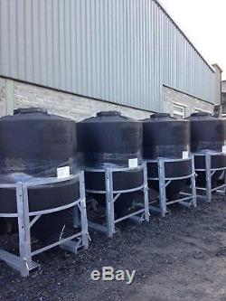 Portable Ton Repas Bin (1000 Kg) En Polyéthylène Robuste Avec Cadre Galvanisé