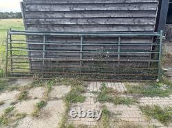 Portail galvanisé robuste de 12 pieds à 7 barres