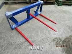 Porte-faucheuse lourde Euro 8 avec supports, 1 pointe de 980mm et 2 pointes de 820mm