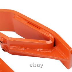 Protecteur de Seau de Tracteur 2pcs Protecteur de Bord de Ski en Acier Résistant avec Double