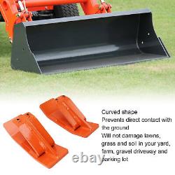 Protecteur de godet de tracteur Attaches de godet en acier robuste pour skid long
