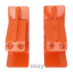 Protecteur de seau de tracteur 2 pièces en acier robuste avec protection de bord de ski double
