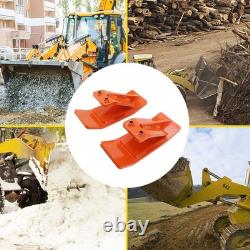 Protecteur de seau de tracteur 2 pièces en acier robuste avec protection de bord de ski double