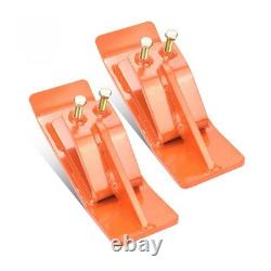 Protecteur de seau de tracteur 2 pièces en acier robuste avec protection de bord de ski double