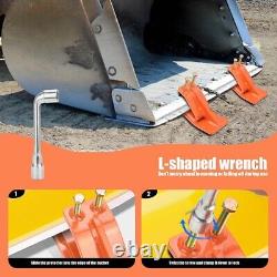 Protecteur de ski premium pour godet de tracteur robuste protège pelouse et sol