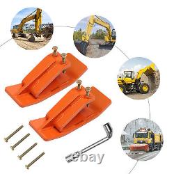 Protège-bordure de protection de godet de tracteur lourd 2pcs en acier pour godet de tracteur.
