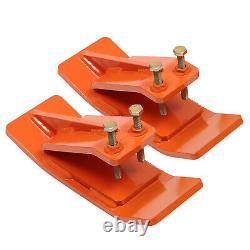 Protège-bordure de protection de godet de tracteur lourd 2pcs en acier pour godet de tracteur.