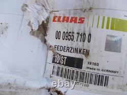 Quantité 10 Dents de Andaineur / Faneur Claas d'Origine 0009557100 pour modèle 1550, 3000 etc.