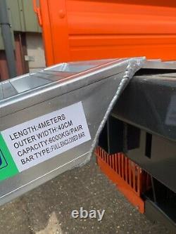 Rampes De Chargement En Aluminium De 6 Tonnes Paire Longue De 4m De Poids Lourds, Tva Incluse Et Livraison