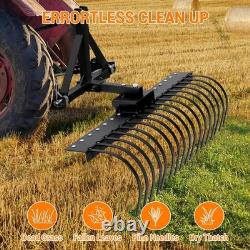 Râteau de paysage lourd 60 avec 20 dents amovibles pour tracteur ATV UTV