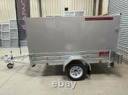 Remorque Apache 8X5 Heavy Duty pour Jardiniers Paysagistes avec bords extra hauts et rampe arrière