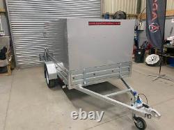 Remorque Apache 8X5 Heavy Duty pour Jardiniers Paysagistes avec bords extra hauts et rampe arrière