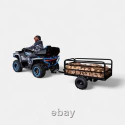 Remorque Apache ATV Jardin 400 Noire à Essieu Unique Robuste Basculante