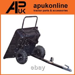 Remorque Quad Convertible 10pi3 Poly Chariot à Déversement Pousser-Tirer pour Étable ou Jardin