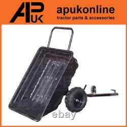 Remorque Quad Convertible 10pi3 Poly Chariot à Déversement Pousser-Tirer pour Étable ou Jardin