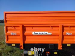 Remorque agricole JACKSTA 12 tonnes à côtés rabattables, remorque agricole robuste hors TVA