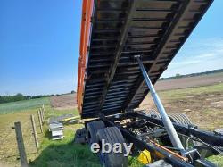 Remorque agricole JACKSTA 12 tonnes à côtés rabattables, remorque agricole robuste hors TVA