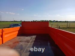 Remorque agricole JACKSTA 12 tonnes à côtés rabattables, remorque agricole robuste hors TVA