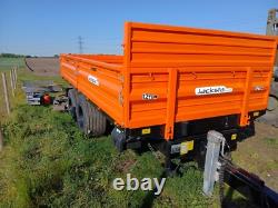 Remorque agricole JACKSTA 12 tonnes à côtés rabattables, remorque agricole robuste hors TVA