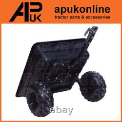 Remorque basculante ATV Quad 700 kg avec attelage pour aménagement paysager, gravier, terre, foin, déjection.