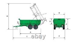 Remorque basculante BAILEY Heavy Duty Contract CT17, 17 tonnes, freins hydrauliques/à air double