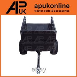 Remorque basculante à côté en treillis pour tondeuse autoportée ATV pour foin, fumier, paille et boue