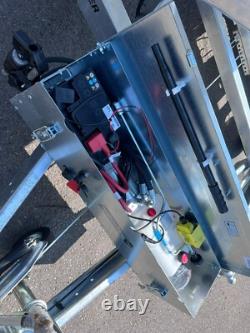 Remorque basculante à triple essieu de 13,3 pieds x 6,6 pieds 3500 kg hydraulique lourde