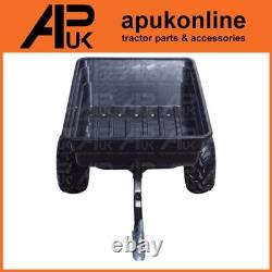 Remorque basculante de 700 kg avec bac en plastique robuste pour fumier, compost, gravier et terre