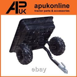 Remorque basculante de 700 kg avec bac en plastique robuste pour fumier, compost, gravier et terre