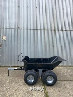 Remorque basculante robuste pour ATV à 4 et 2 roues - Élevage équestre 1200 lb