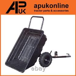 Remorque basculante robuste pour ATV avec bac en polyéthylène pour l'utilisation de boue, gravier, sol, foin et compost.