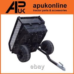 Remorque latérale en maille pour ATV Quad avec fonction basculante pour compost, terre, boue ou paille