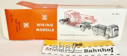 Remorque lourde de 49s avec tracteur Wiking Boîte d'emballage vide