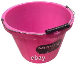 Seau à sabots résistant, durable et indestructible en lot de 5L, 10L, 15L