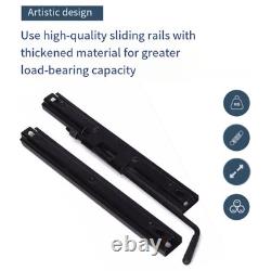 Siège de tracteur universel noir, siège de véhicule robuste avec dossier réglable