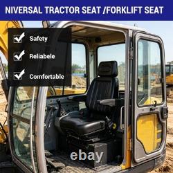 Siège universel étanche pour tracteur, dumper, chariot élévateur, tondeuse, pelle, PVC robuste
<br/>
