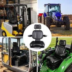 Siège universel étanche pour tracteur, dumper, chariot élévateur, tondeuse, pelle, PVC robuste<br/>		 