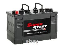 Super Start 664 Batterie de service intensif pour Caterpillar (tracteurs) V30 V80 (12v 105ah)