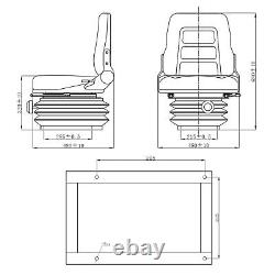 Suspension universelle POUR CHARIOT ÉLÉVATEUR/BASSE/BROYEUR/TRACTEUR en PVC robuste W3C1