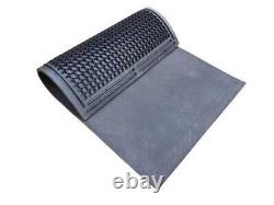 TAPIS EN CAOUTCHOUC 6 pi x 3 pi 9 x 25 mm d'épaisseur robuste avec trous de fixation Sol/A