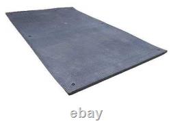 TAPIS EN CAOUTCHOUC 6 pi x 3 pi 9 x 25 mm d'épaisseur robuste avec trous de fixation Sol/A