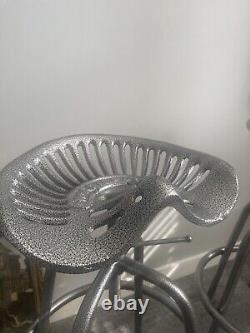 Tabourets de tracteur en fonte lourde Siège industriel ajustable vintage