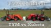 Test De Levage De Tracteur Compact Tym 2515h Contre Kubota L2501