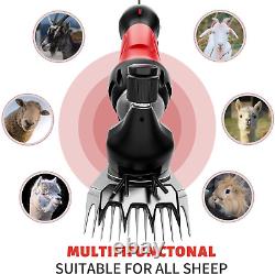 Tondeuses électriques professionnelles pour moutons 500W 6 vitesses Kit de tondeuses robustes