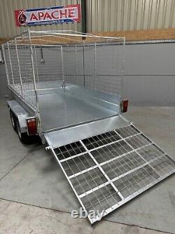 Tout nouveau remorque double essieu freinée Apache 8x5 Heavy Duty GVW 2000KG LIVRAISON AU ROYAUME-UNI