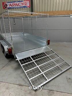 Tout nouveau remorque double essieu freinée Apache 8x5 Heavy Duty GVW 2000KG LIVRAISON AU ROYAUME-UNI