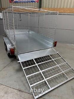 Tout nouveau remorque double essieu freinée Apache 8x5 Heavy Duty GVW 2000KG LIVRAISON AU ROYAUME-UNI