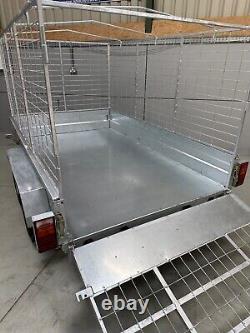 Tout nouveau remorque double essieu freinée Apache 8x5 Heavy Duty GVW 2000KG LIVRAISON AU ROYAUME-UNI