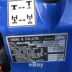 Tracteur Compact Pour Usage Intensif Iseki, 32 Hp, MID Deck, Année 62, Comprend Une Fendeuse De Bûches